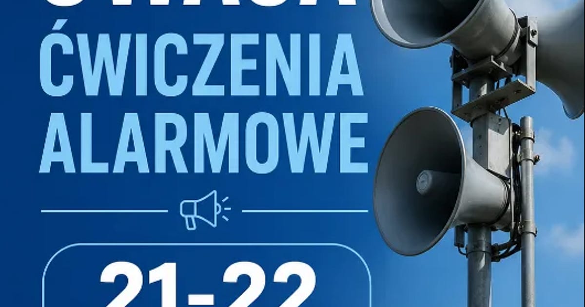 Syreny w Sierakowicach zawyją w ramach testu „ALARM 2026”