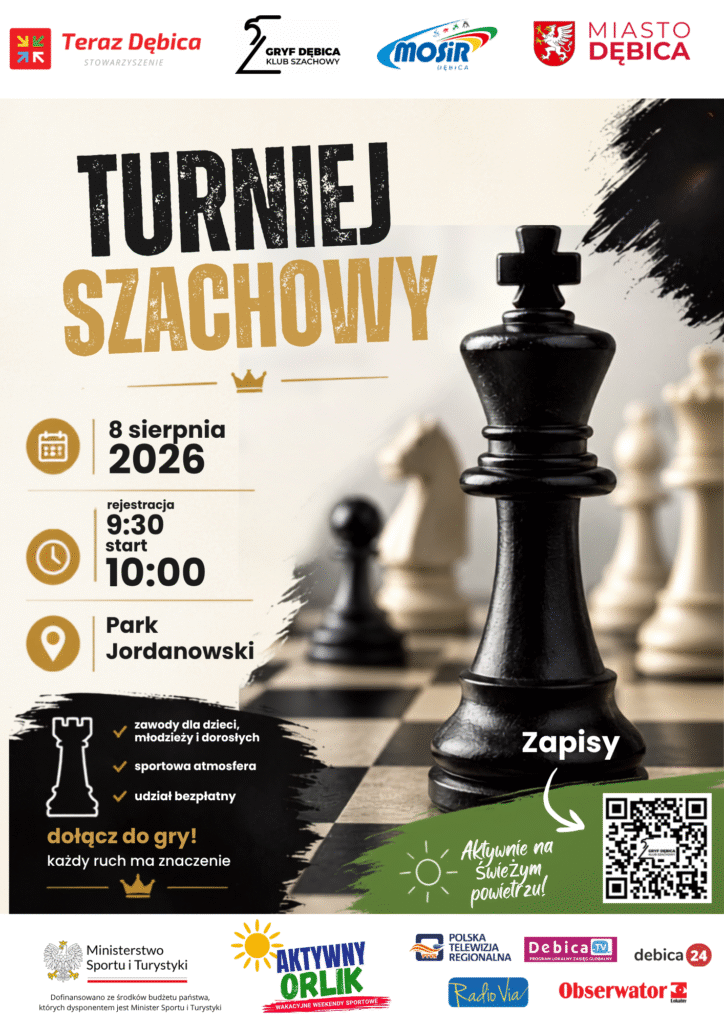 Szachowe emocje na świeżym powietrzu w sercu Dębicy!