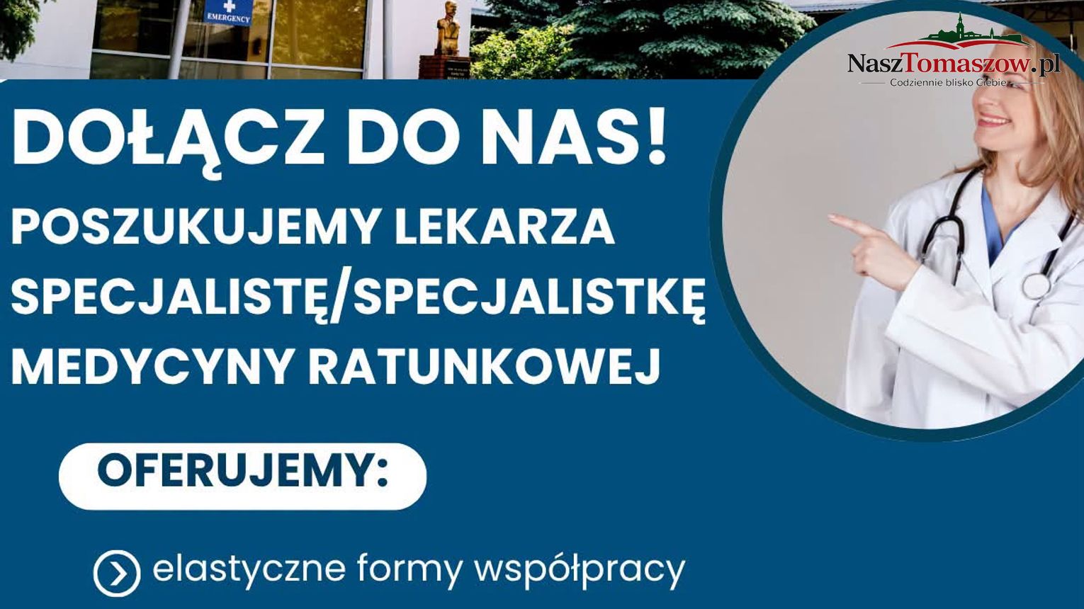 Szpital w Opocznie szuka lekarza medycyny ratunkowej. To ważny sygnał dla regionu