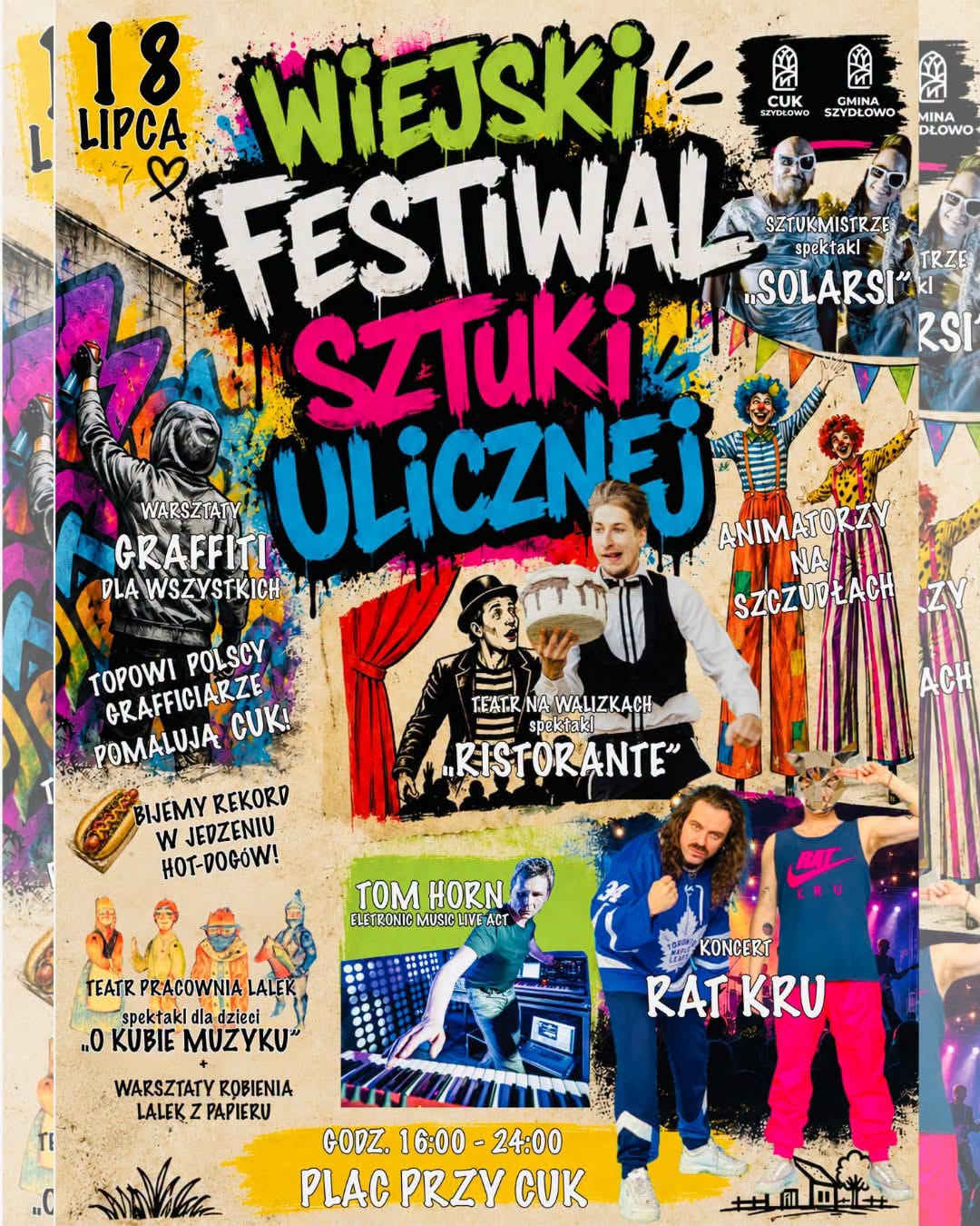 Szydłowo. Wiejski Festiwal Sztuki Ulicznej – Szydłowo zaskoczy Was tego lata!