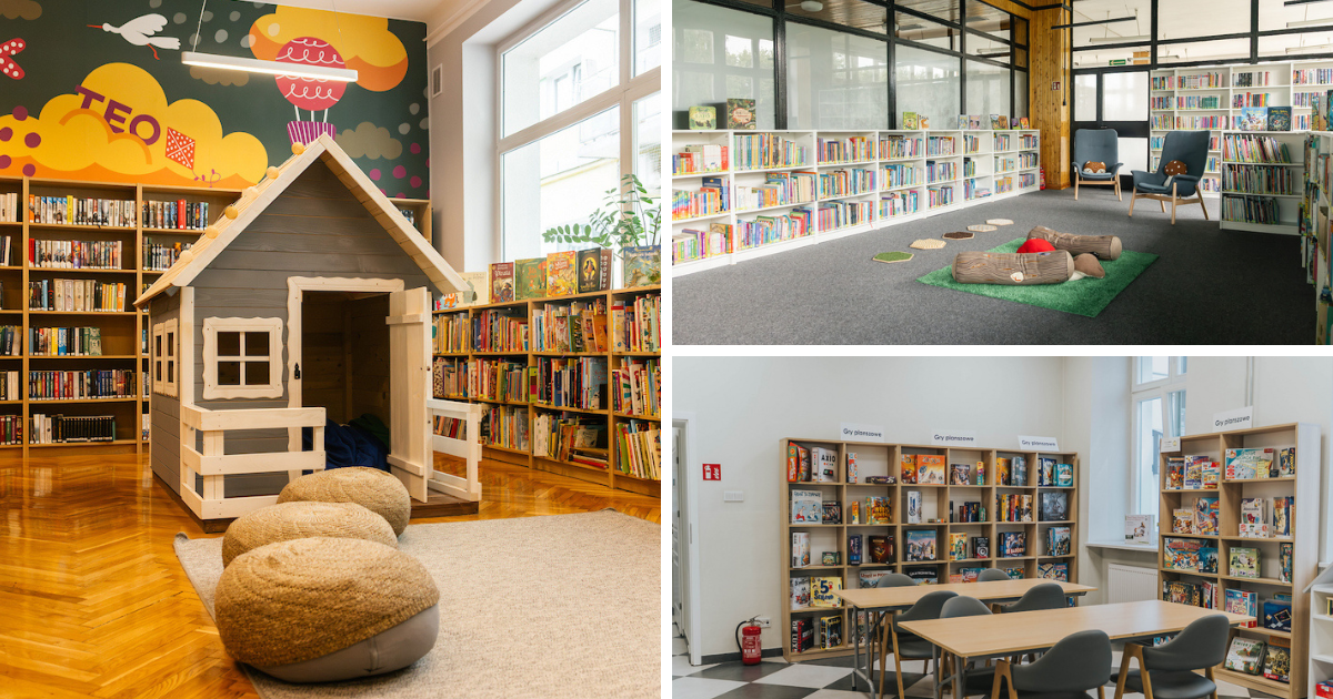Te kąciki w Bibliotece Miejskiej kochają dzieci!