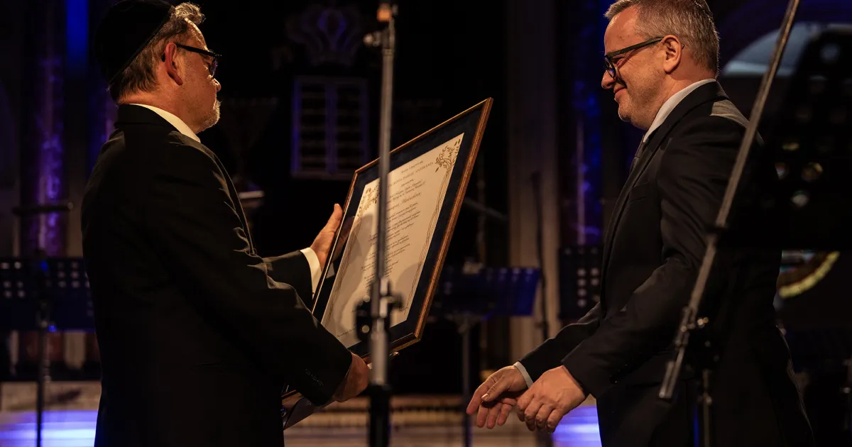 To twórca Festiwalu Kultury Żydowskiej. Teraz odebrał wyjątkową nagrodę