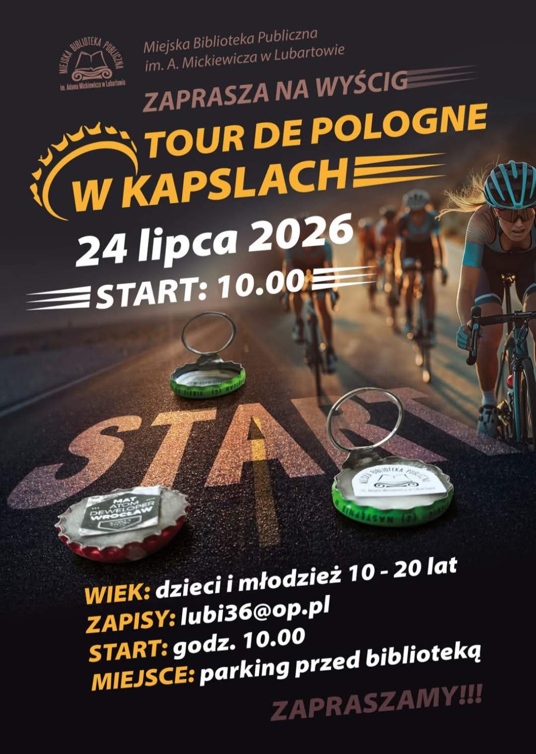 Tour de Pologne w kapslach - wyścig dla dzieci i młodzieży