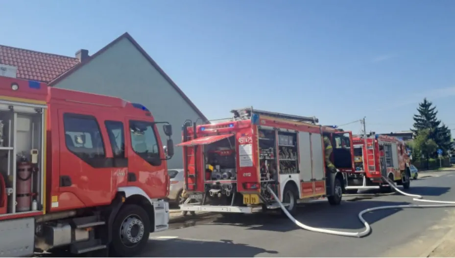 Tragedia w Koźminie Wielkopolskim. W pożarze domu jednorodzinnego zginęła jedna osoba