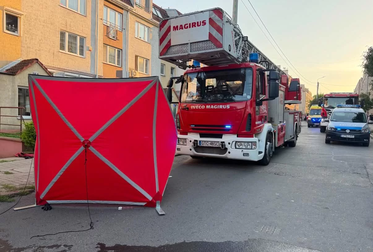 Tragiczny pożar mieszkania w Tczewie. Nie żyje 27-letni mężczyzna