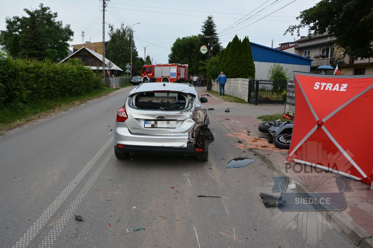 Tragiczny wypadek drogowy w Stoku Lackim Folwarku