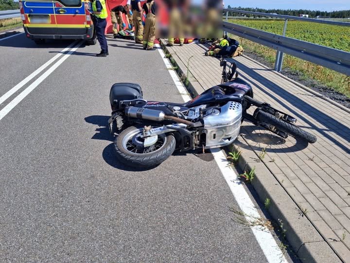 Tragiczny wypadek motocyklisty na wiadukcie w Modliszewie