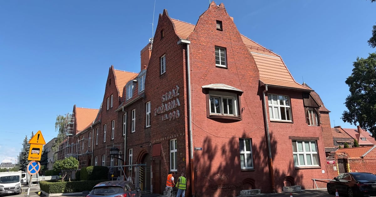Trwa remont zabytkowej bazy straży pożarnej przy ul. Gdańskiej