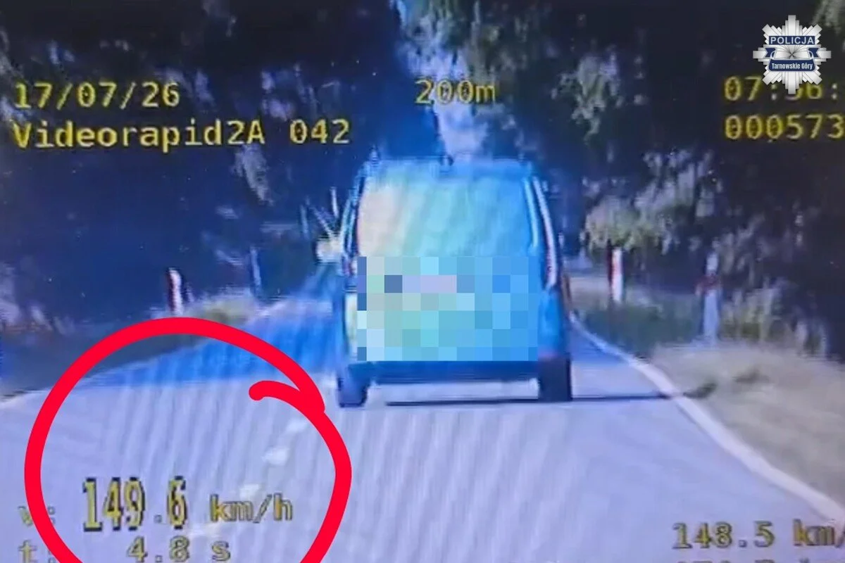 Tworóg: Kierowca jechał 149 km/h, stracił prawo jazdy na 3 miesiące