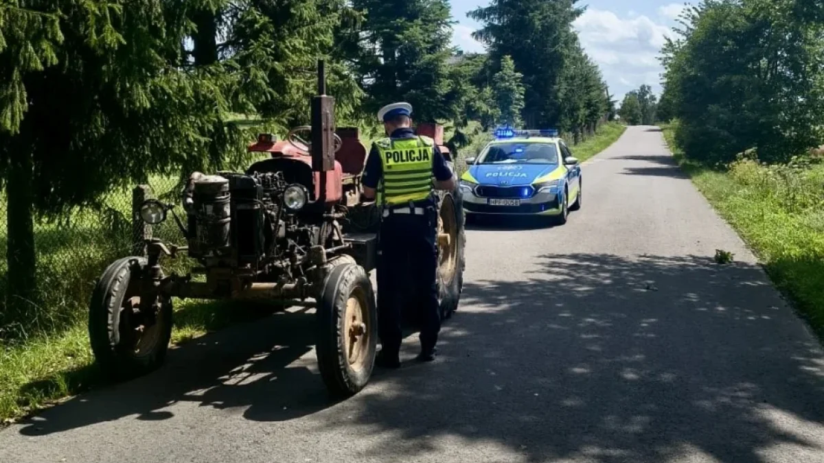 Uciekał ciągnikiem przed policją. Alkomat nie był w stanie zmierzyć wyniku