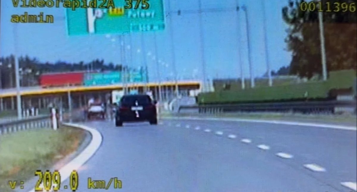 Ukrainiec pędził S17 z prędkością 209 km/h…