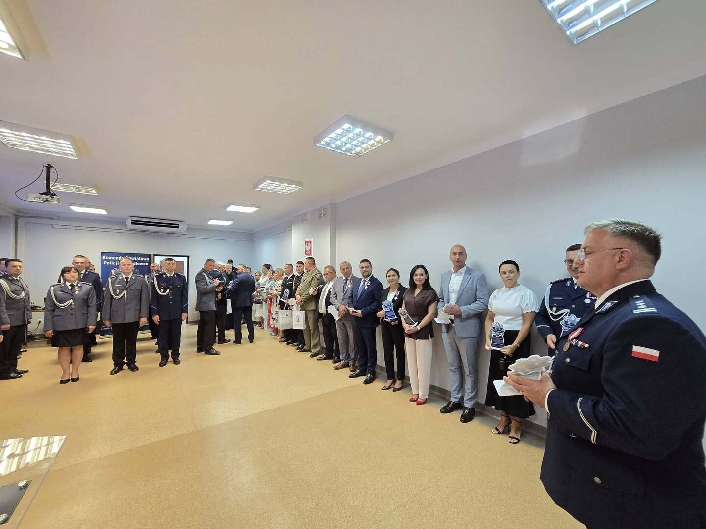 Uroczyste obchody Święta Policji w Komendzie Powiatowej Policji w Szydłowcu