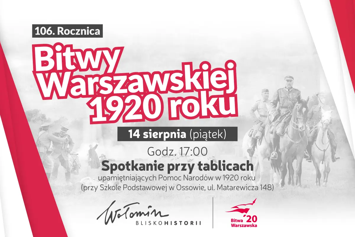 Uroczystość upamiętniająca Pomoc Narodów w 1920 roku w Ossowie