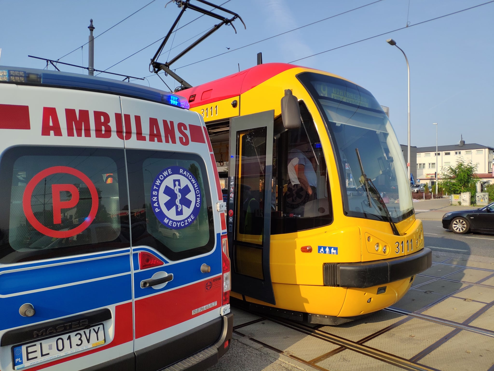 Utrudnienia na Pradze-Południe. Tramwaje nie kursują po interwencji pogotowia