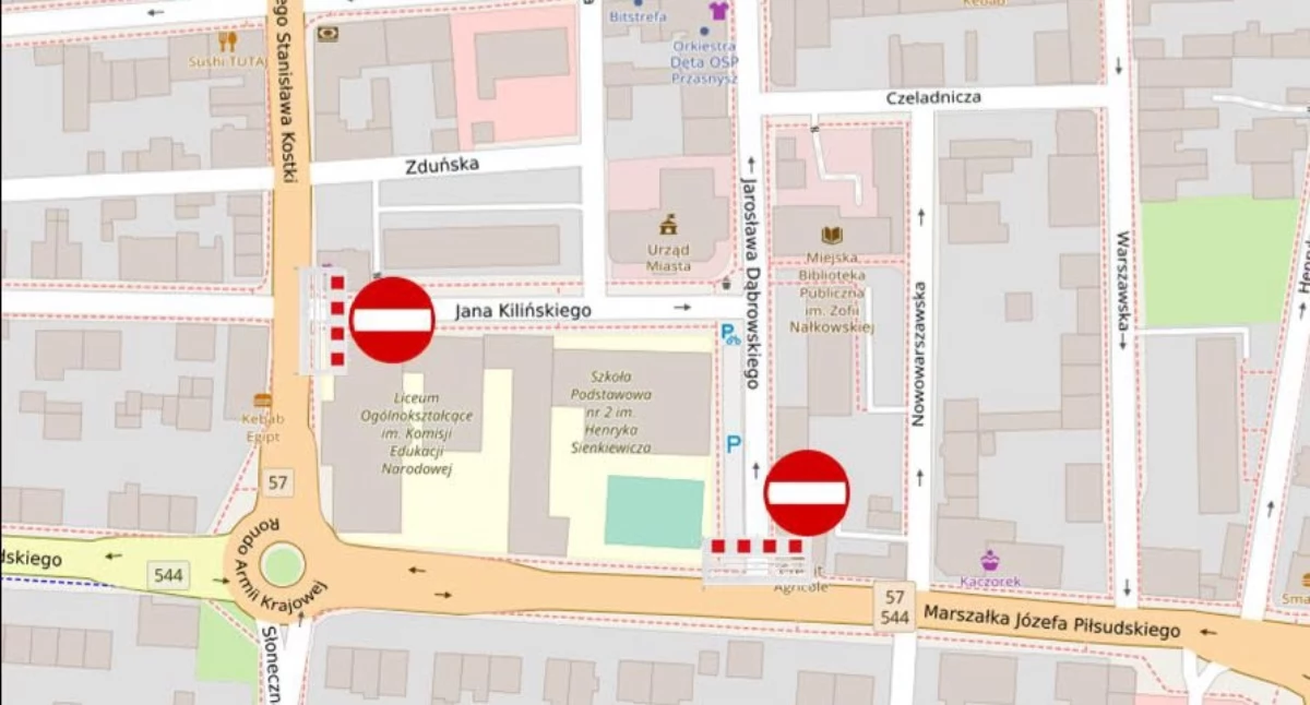 Uwaga kierowcy! W środę czasowe utrudnienia w centrum Przasnysza