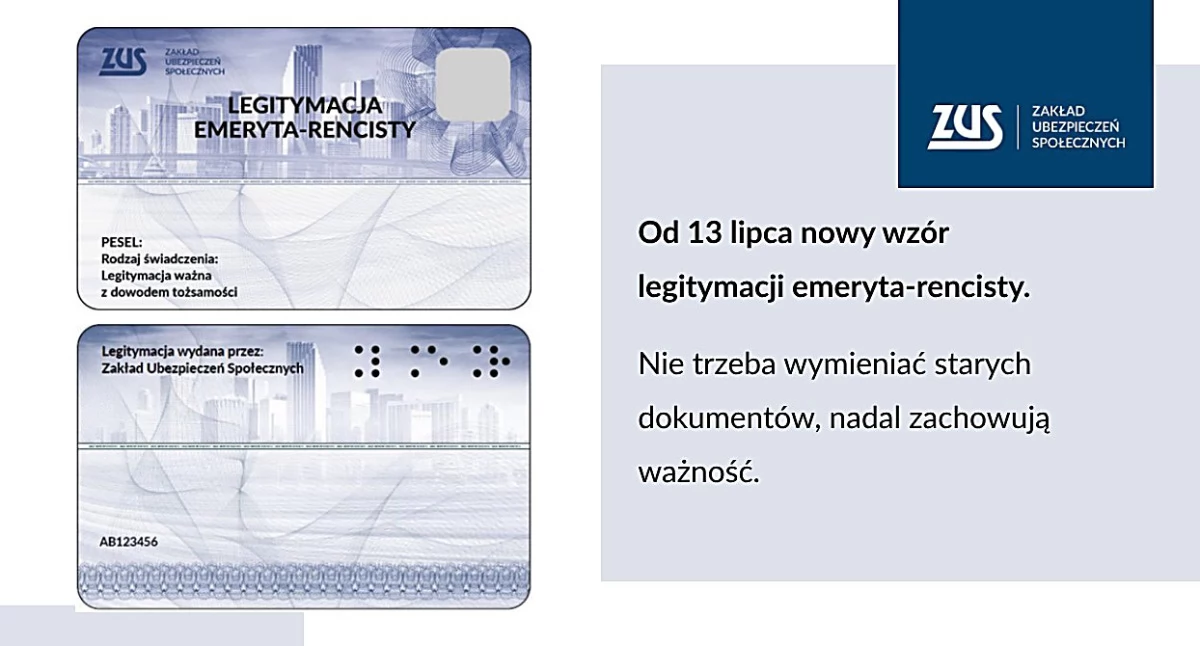 Uwaga seniorzy! Nowa legitymacja emeryta-rencisty