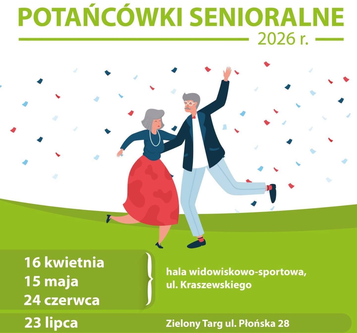 W Ciechanowie seniorzy zatańczą pod chmurką. Dziś potańcówka na Zielonym Targu