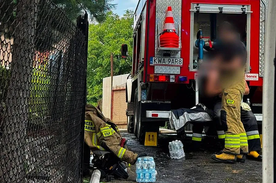 W ogniu i żarze. Dramatyczna interwencja strażaków w Targanicach