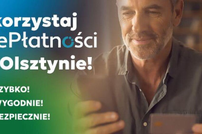 Mężczyzna korzystający ze smartfona. O usłudze ePłatności w Olsztynie przeczytasz na Radioplus.