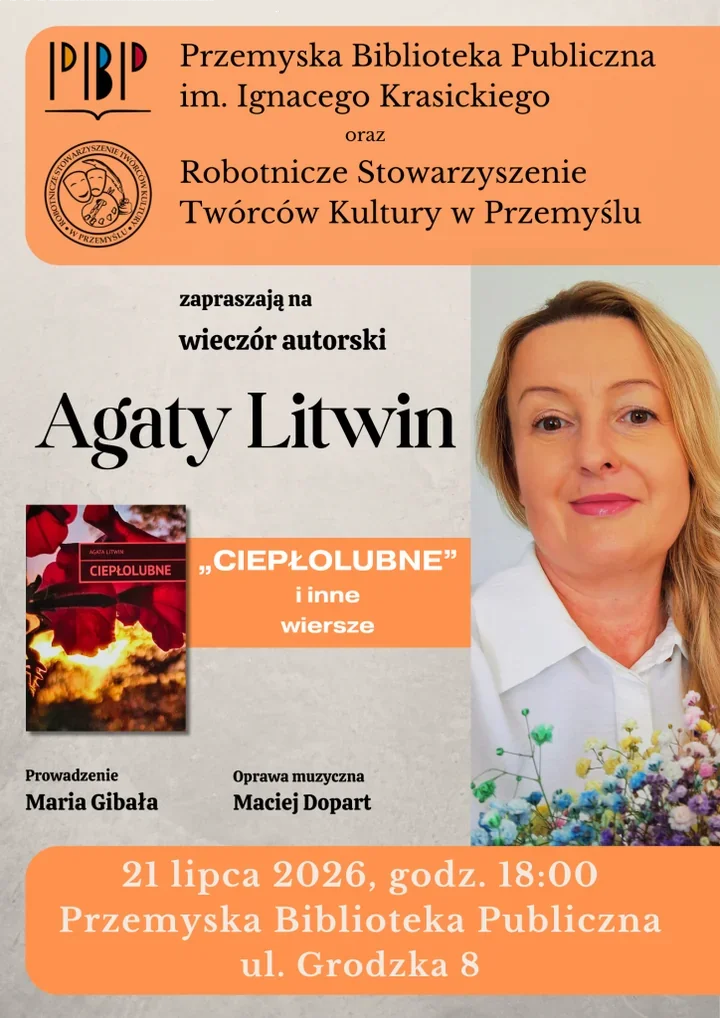 W Przemyślu poezja spotka się z rozmową - wieczór z Agatą Litwin