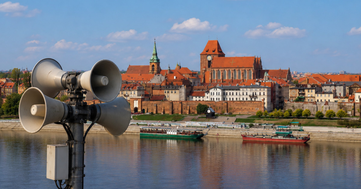 W Toruniu zawyją syreny. Miasto na chwilę się zatrzyma