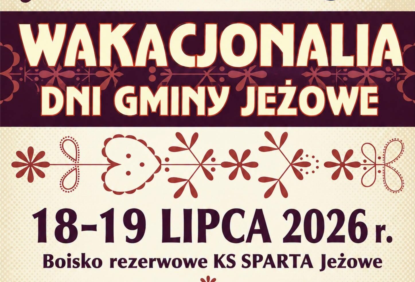 Wakacjonalia 2026 w Jeżowem. Dwa dni muzyki, tańca i rodzinnej zabawy