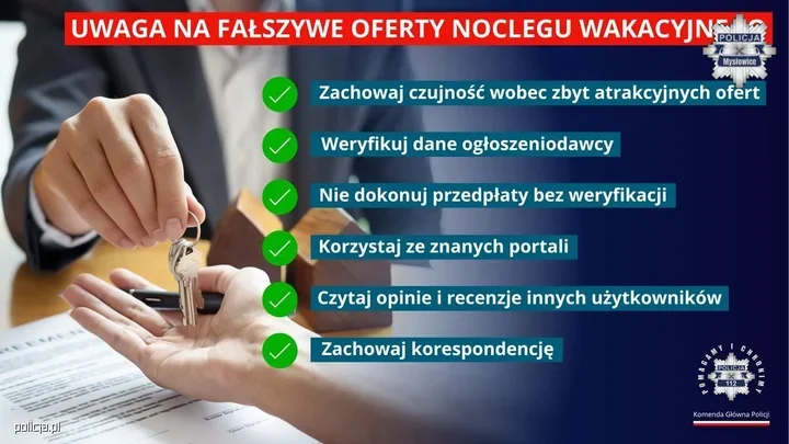 Wakacyjna okazja kończy się stratą pieniędzy. Fałszywy nocleg