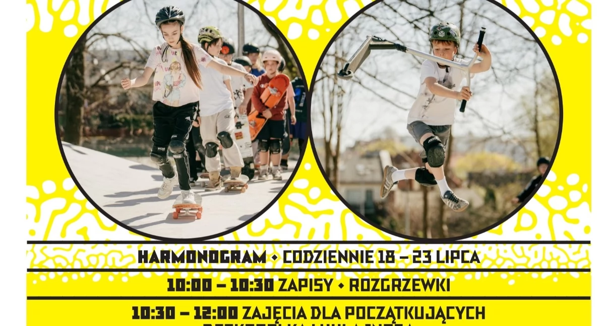 Wakacyjna przygoda na deskorolce i hulajnodze w Mrągowie!