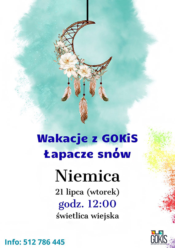 Warsztaty tworzenia łapaczy snów w Niemicy. GOKiS zaprasza na kreatywne wakacyjne spotkanie