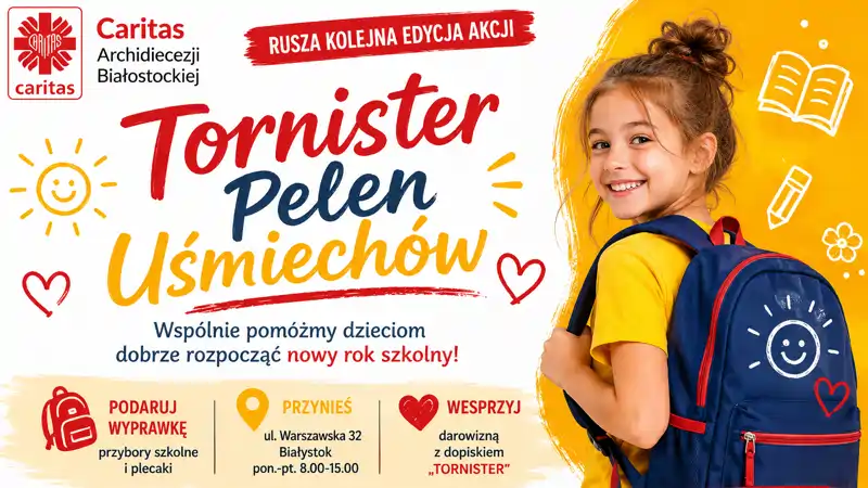 Wesprzyj akcję „Tornister Pełen Uśmiechów”