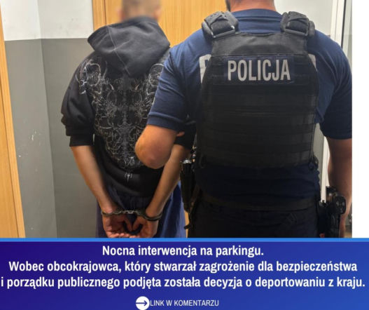 WIADOMOŚCI Nocna interwencja policji zakończona deportacją z Polski. 19-latek z Mołdawii nie miał uprawnień