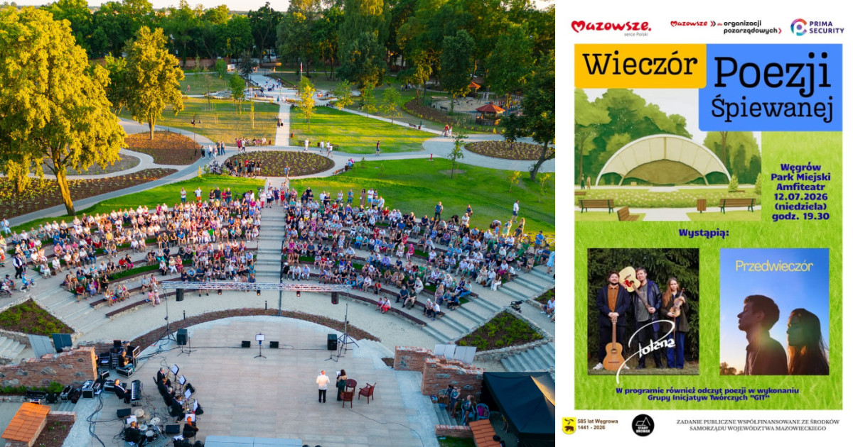 Wieczór Poezji Śpiewanej w amfiteatrze