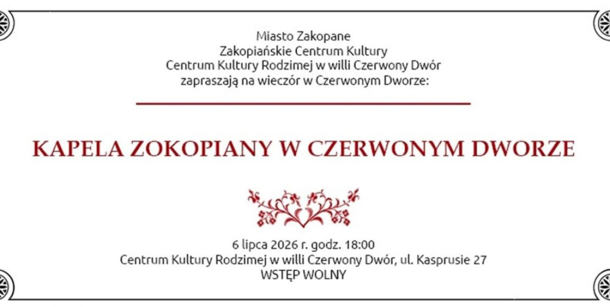 Wieczór w Czerwonym Dworze. Legendarna kapela Zokopiony pod przewodnictwem Jana Karpiela Bułecki