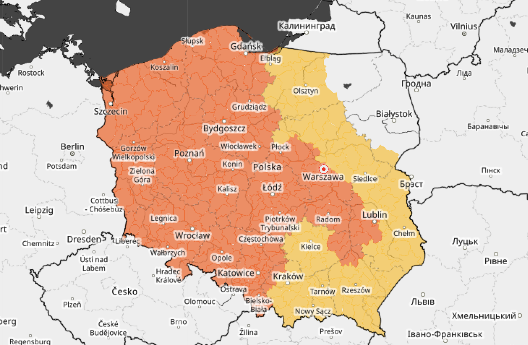 Wielka burza nad Poznaniem? Jest ostrzeżenie 2 stopnia. Spaść może nawet grad