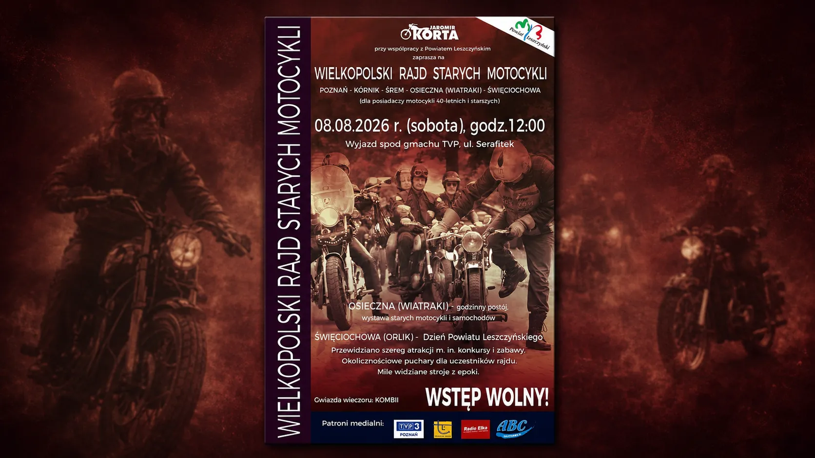 Wielkopolski Rajd Starych Motocykli przejedzie przez Śrem