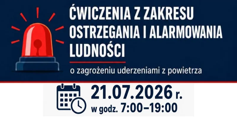 Wisła: Ćwiczenia z alarmowaniem ludności 21 lipca od 7:00 do