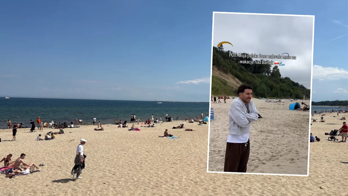 Włoski influencer pojechał nad polskie morze. Po trzech dniach przyznał, że tego się nie spodziewał