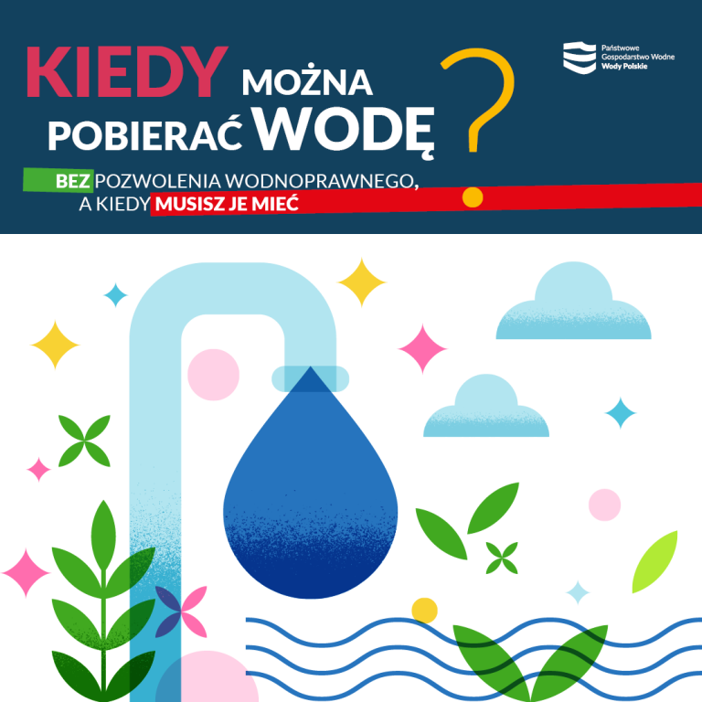 Wody Polskie przypominają: pobór wody bez pozwolenia tylko do określonego limitu