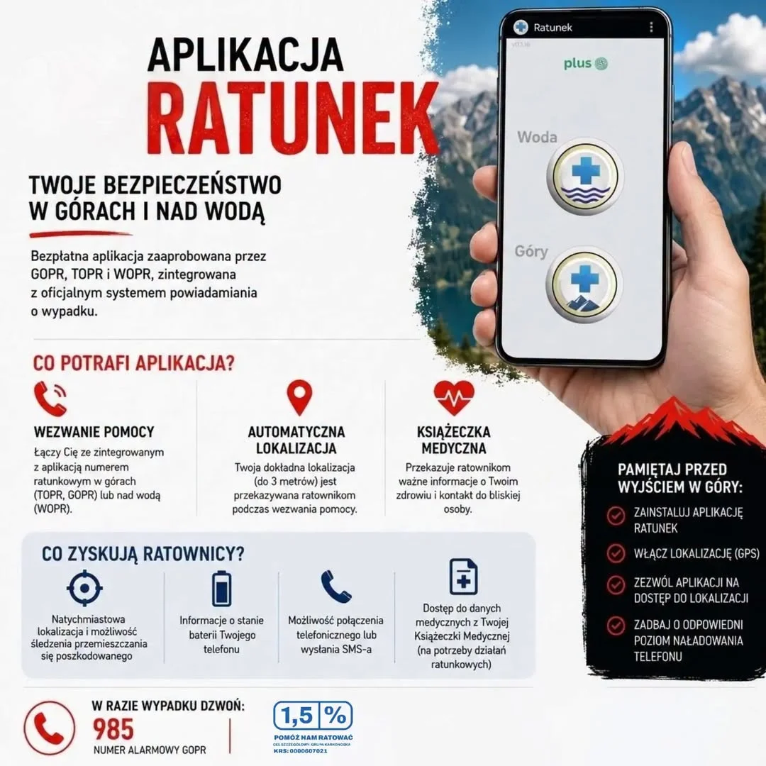 Wychodzisz w góry? Ta jedna aplikacja w Twoim telefonie może uratować Ci życie!