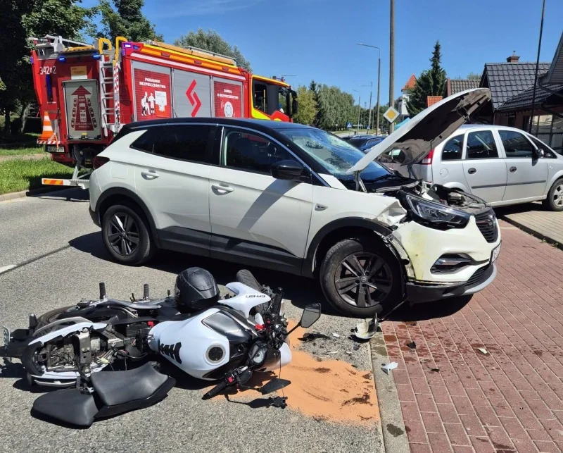 Wymusił pierwszeństwo na motocykliście przy ul. Niepodległości. Wystarczył jeden zły manewr