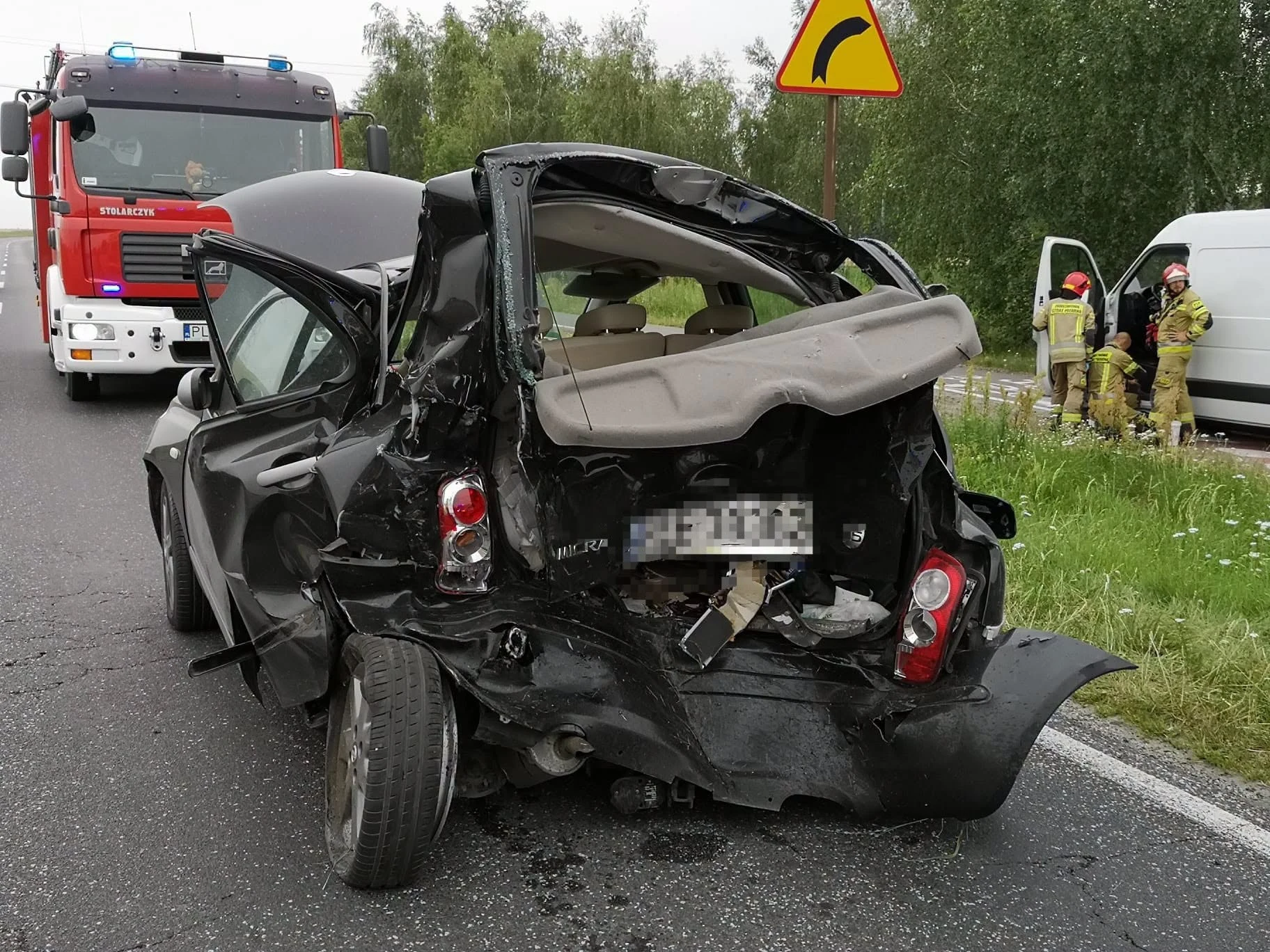 Wypadek drogowy na obwodnicy Święciechowy