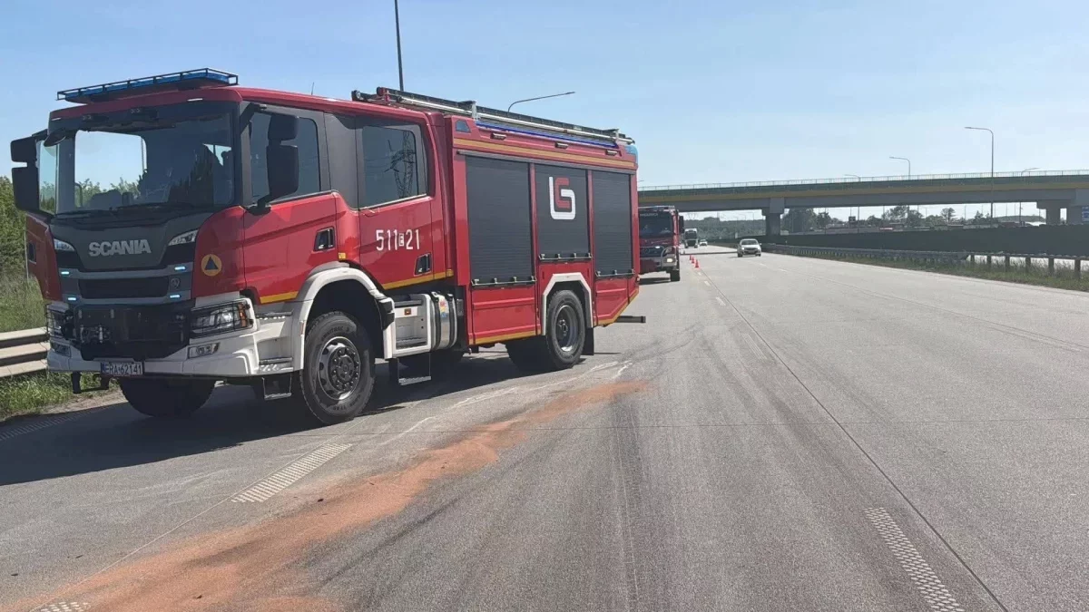 Wypadek na A1 w Łódzkiem. Utrudnienia dla kierowców