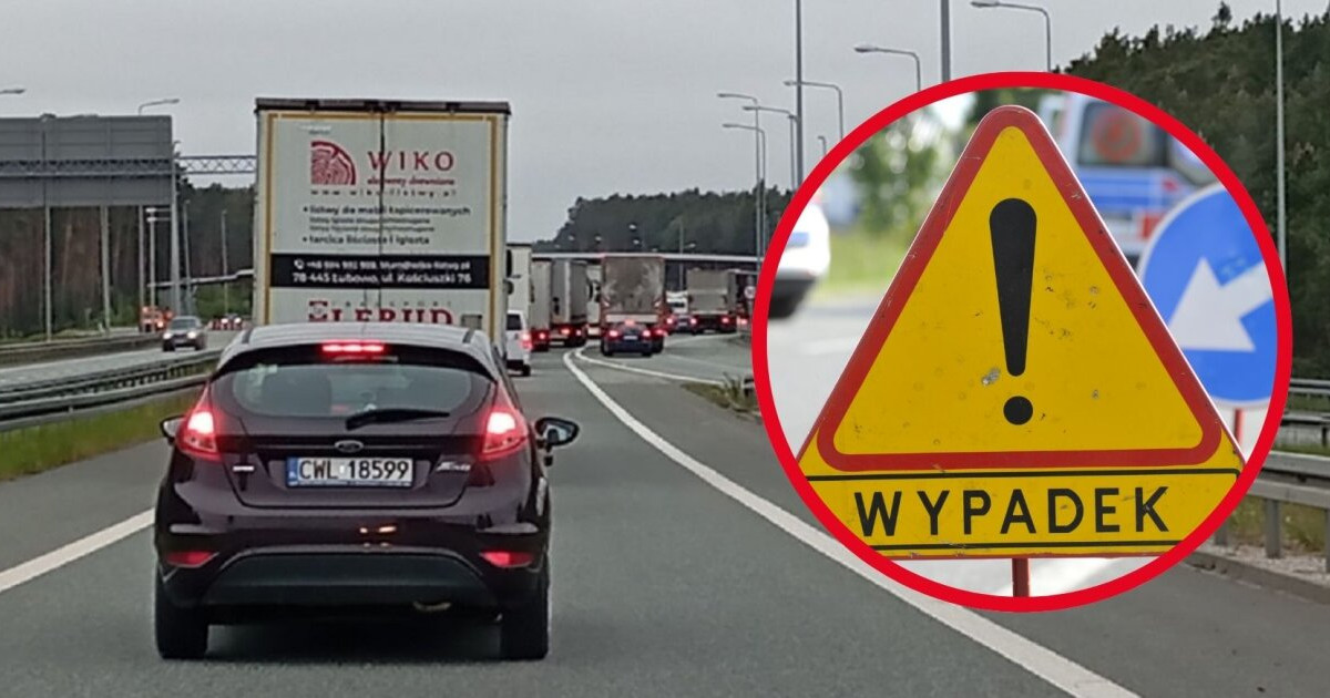 Wypadek na obwodnicy Torunia. Utrudnienia potrwają kilka godzin