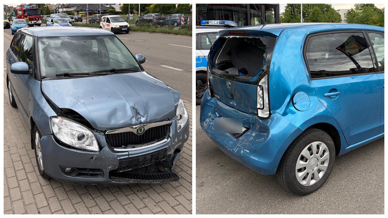 Wypadek na ulicy Sosnkowskiego w Opolu. Jedna osoba jest ranna