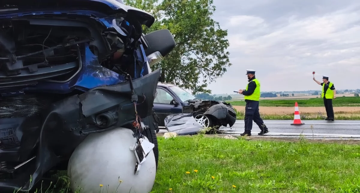 Wypadek w Rychłowicach pod Wieluniem