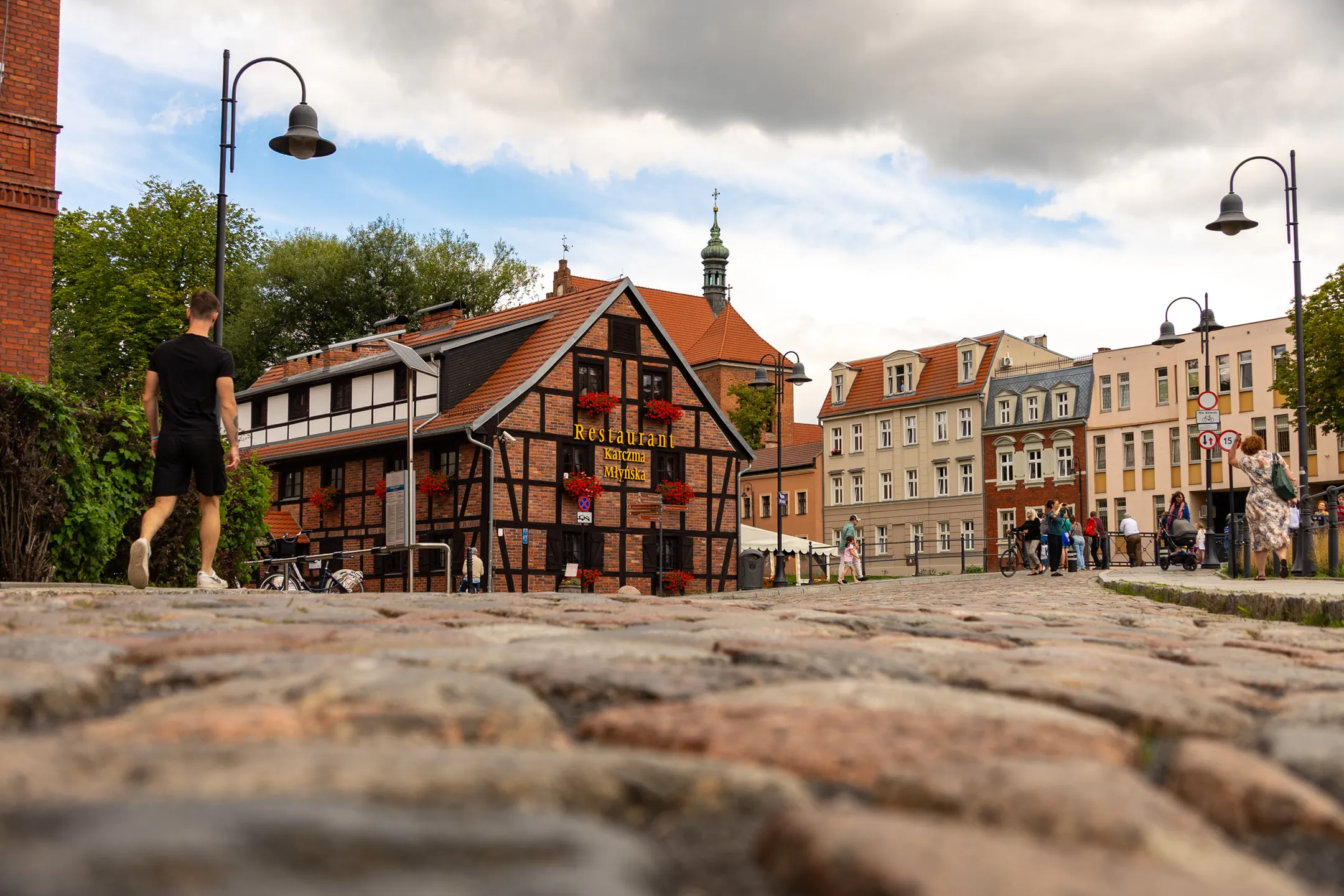 Bydgoszcz, droga z Rynku na Wyspę Młyńską