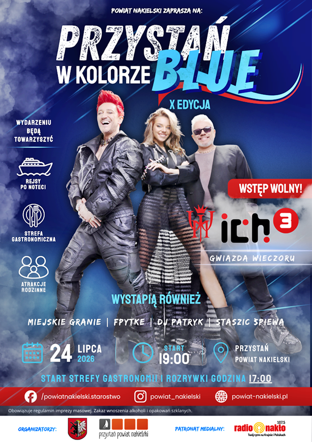 X edycja Przystani w Kolorze Blue już 24 lipca br. na Przystani Powiat Nakielski
