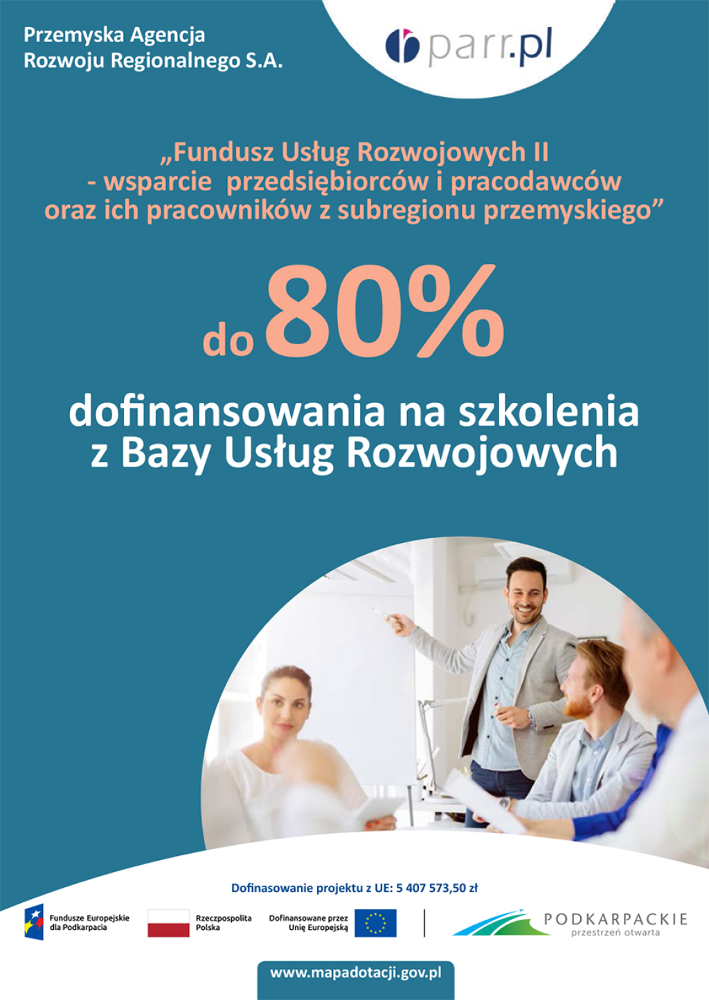 XV nabór formularzy zgłoszeniowych w ramach projektu „Fundusz Usług Rozwojowych II - wsparcie przedsiębiorców i pracodawców oraz ich pracowników z subregionu przemyskiego”