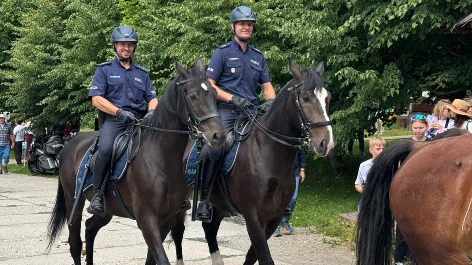 XXII Powojenne Targi Końskie w Lutowiskach. Pokazy policji konnej i tłumy na tradycyjnym jarmarku