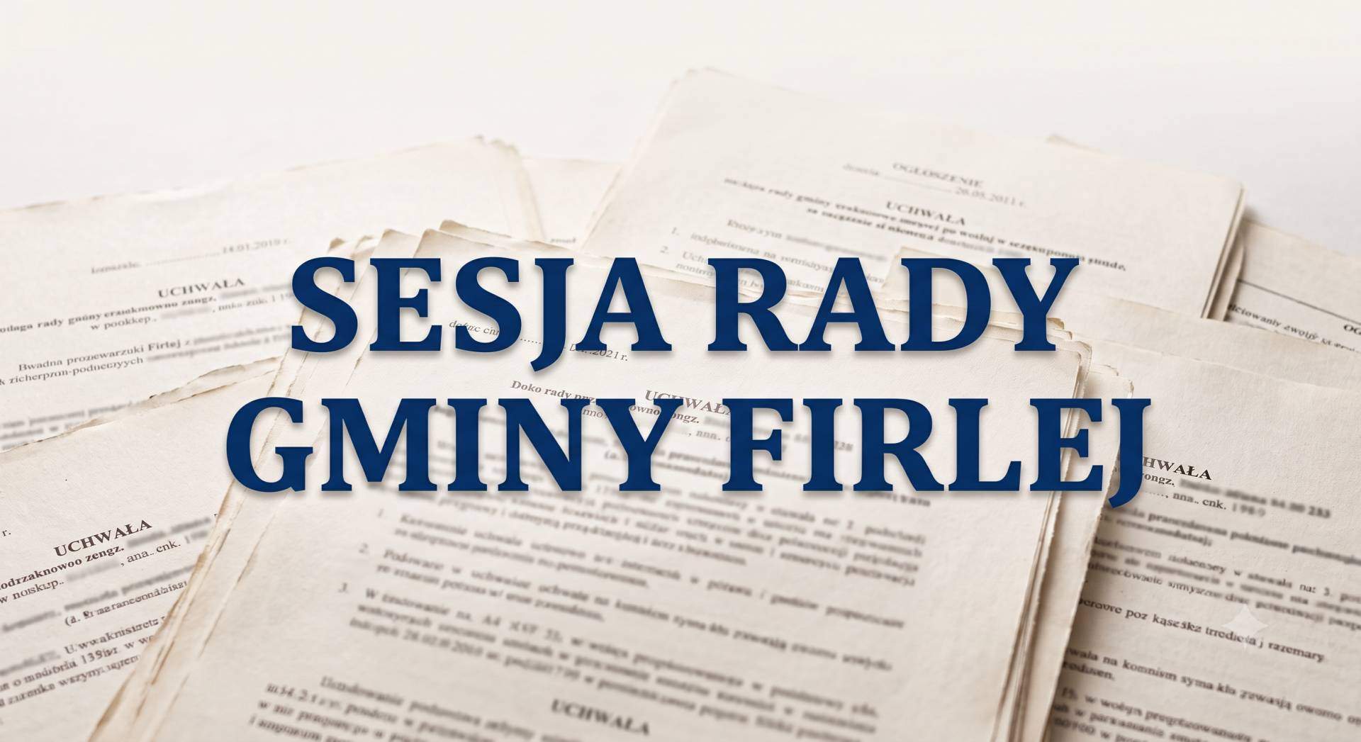 XXX Sesja Rady Gminy Firlej